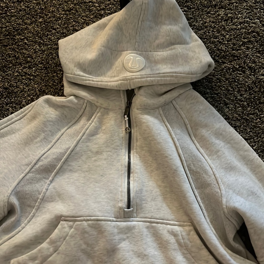grey lululemon scubahalf zip